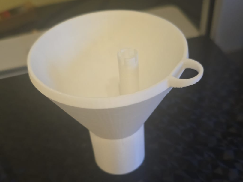 Turbo Funnel with siphoning venting