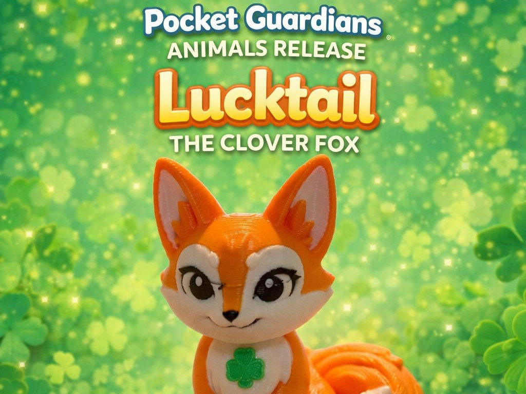 Lucktail the Clover Fox – Pocket Guardians Animals