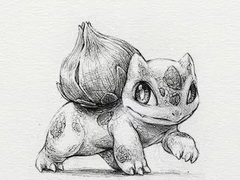 Pokemon Bulbasaur Drawing ( HueForge ) Iconic