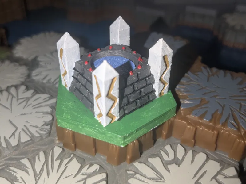 Healing Font Custom Heroscape tabletop terrain 