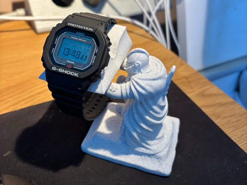 Knight Open Book Watch Stand - 45 Degree View