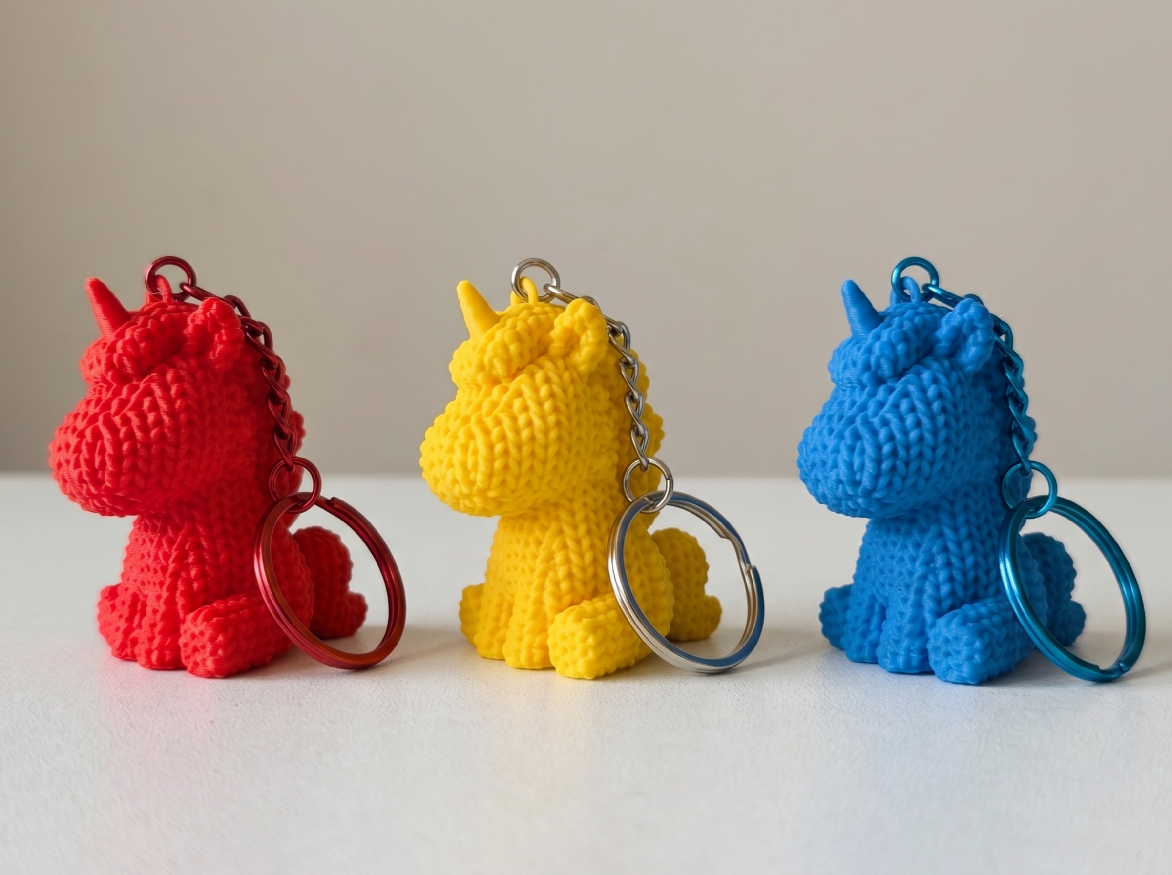 Miniatura 2 do modelo 3D 针织独角兽