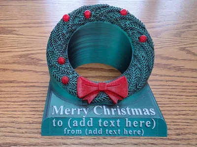 Xmas Wreath Candle Holder