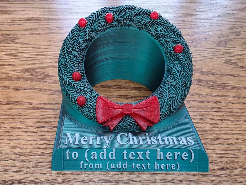 Xmas Wreath Candle Holder