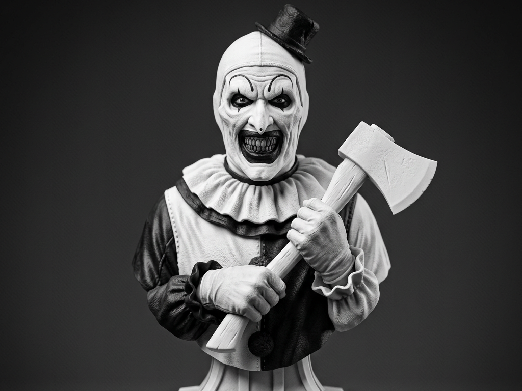 Art the clown bust from Terrifier horror