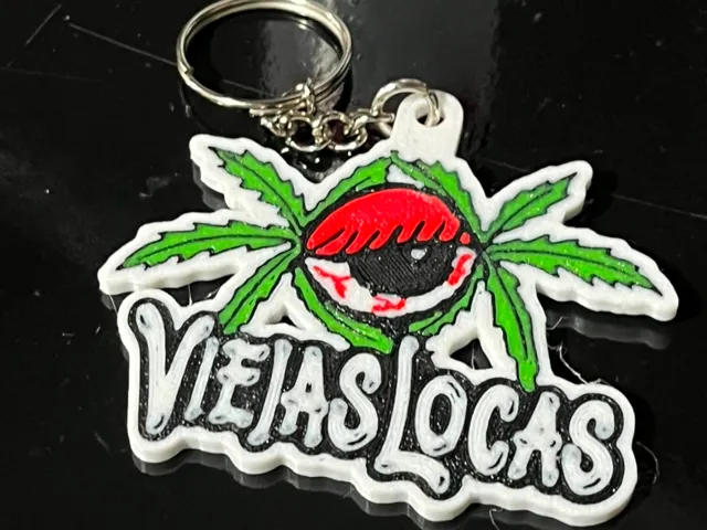LLAVERO VIEJAS LOCAS MULTICOLOR