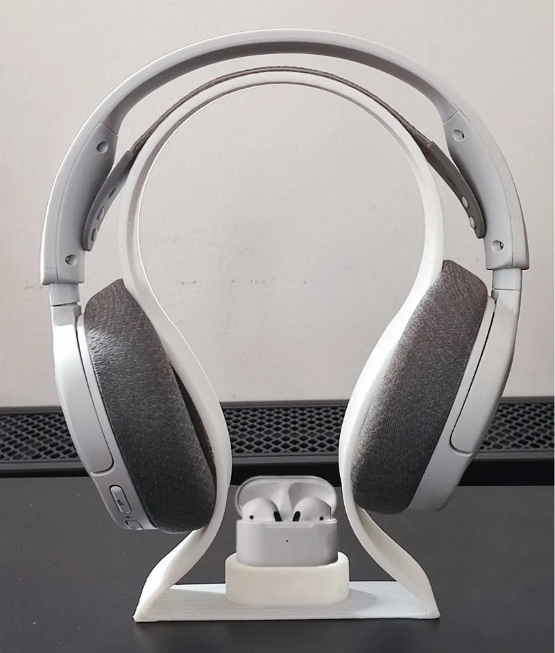 Minimalistic Headphone and AirPods Stand