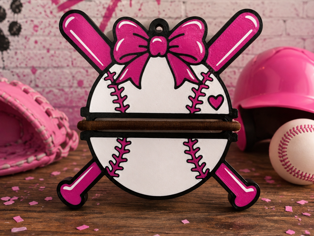 Baseball Hair Tie Holder - 1
