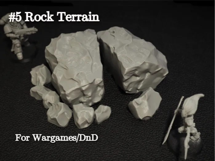 Rock Terrain 5, Boulder for Tabletop Games