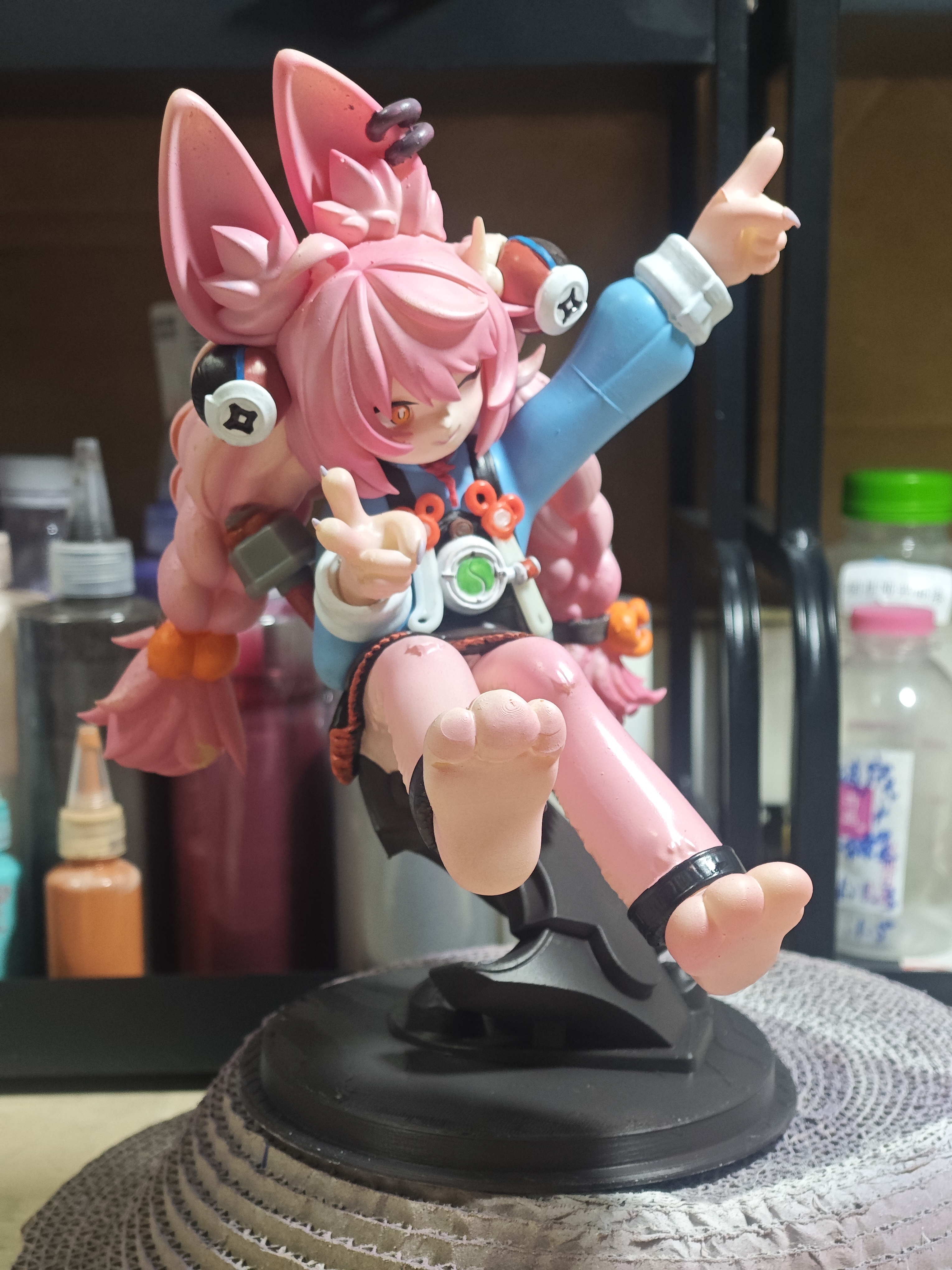 Zenless Zone Zero Zhao Agent Orc Bunny Girl Cute Pink Figure 21cm