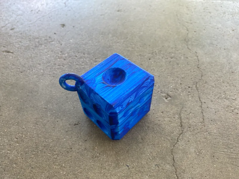 Dice keychain 