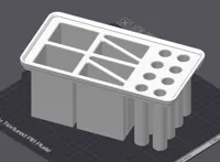 This insert has dividers and a bottom for retention. 