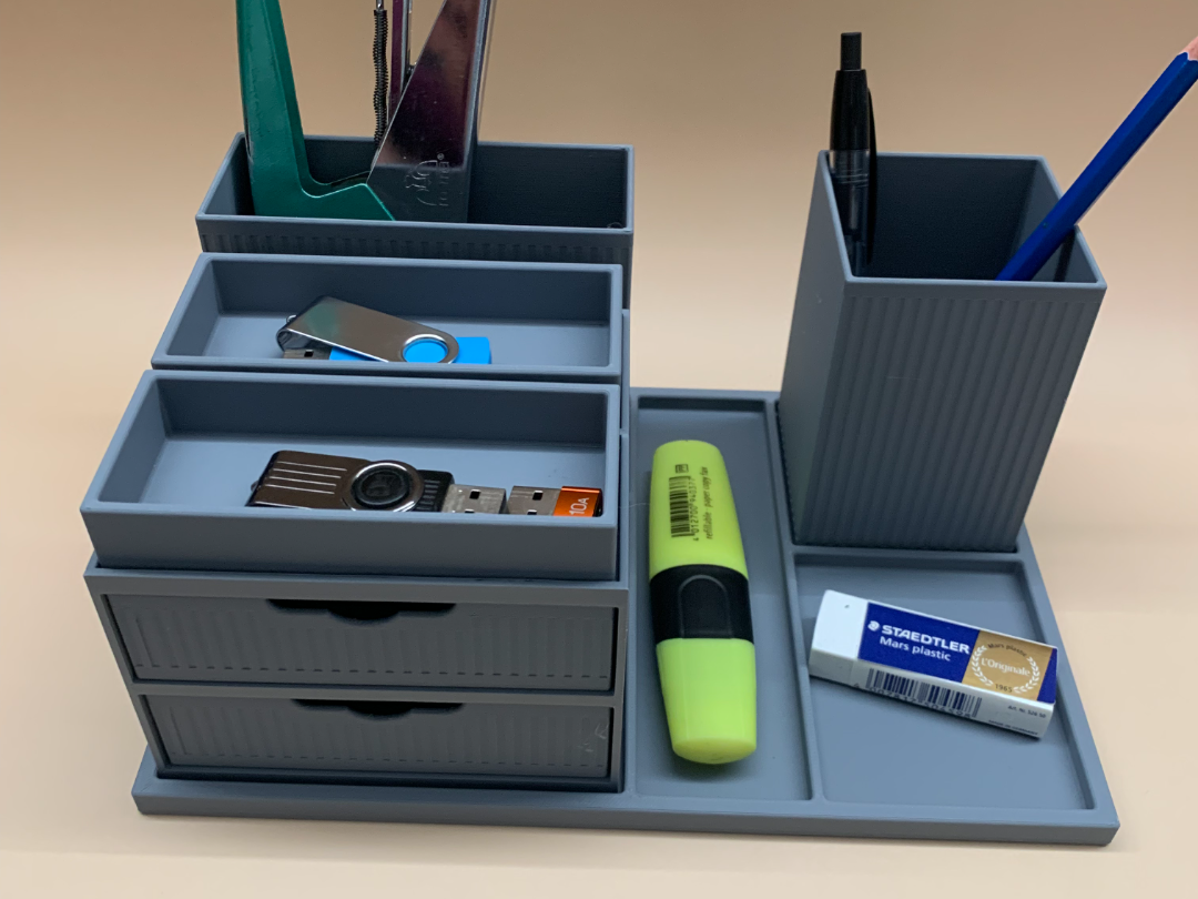 Desk Organizer System with Drawers