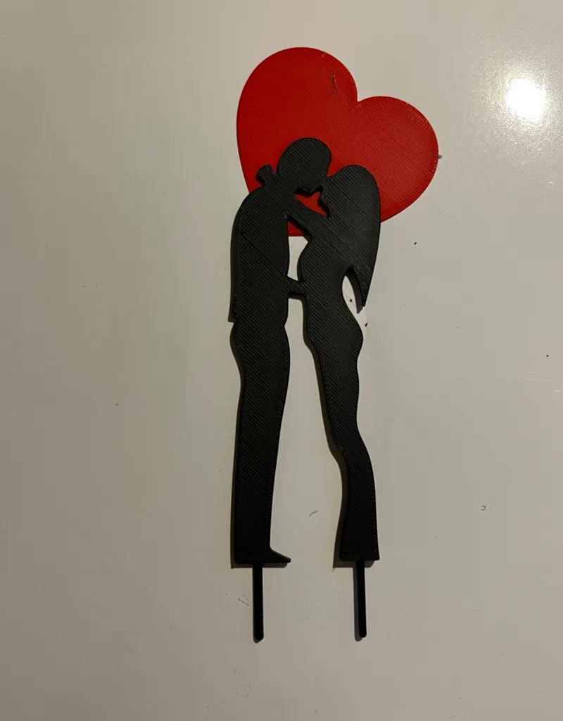 cake topper - couple in love