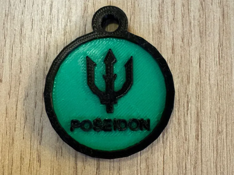 Poseidon Keychain (Greek Mythology)