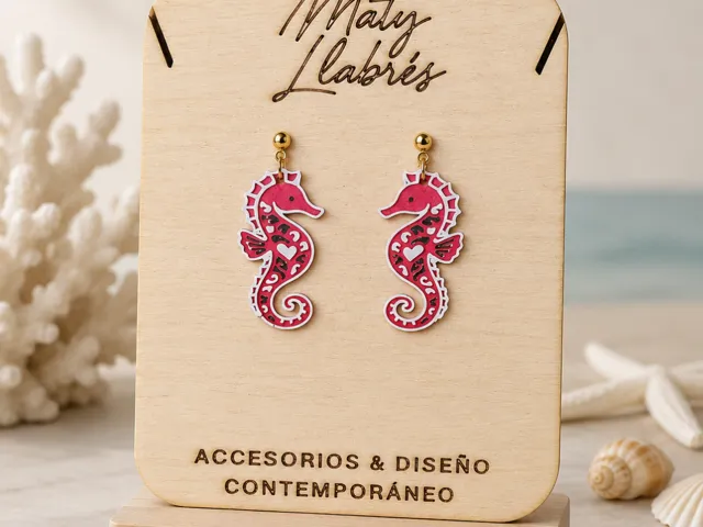 Pendientes caballito de mar