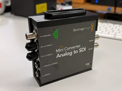 Blackmagic Mini SDI Converter Mount NATO Rail 3/8"
