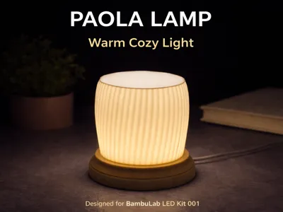 Paola - Cozy Lamp - Bambu LED Kit 001 - Easy Print