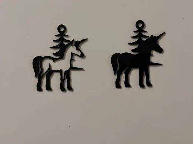 Earrings - Unicorn Christmas Tree Decor