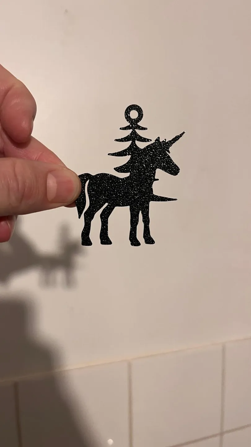 Earrings - Unicorn Christmas Tree Decor view 3