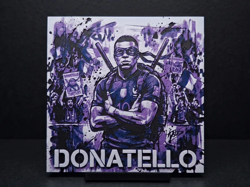 Mbappe Donatello - Hueforge Wall Art 