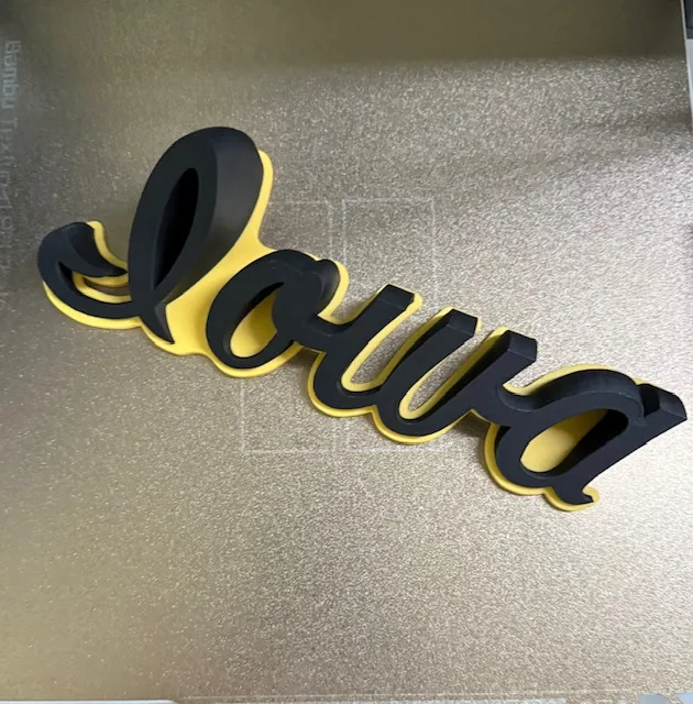 SCRIPT IOWA HAWKEYES 3D WordArt by WaskoMakerWorld: Download Free 3D Models