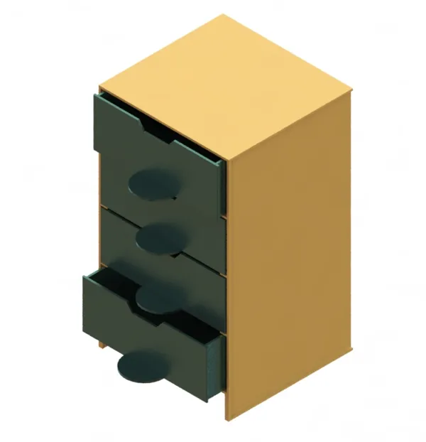 Petit meuble de rangement allégé