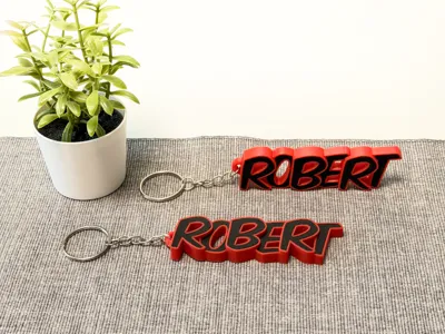 Beautiful keychain with the name Robert