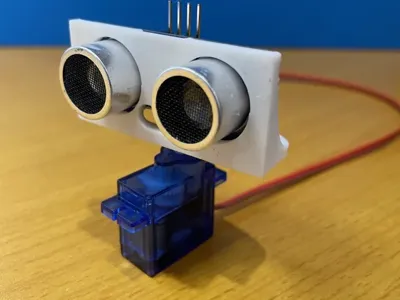 Ultrasonic Sensor Mount for 9g micro-servo