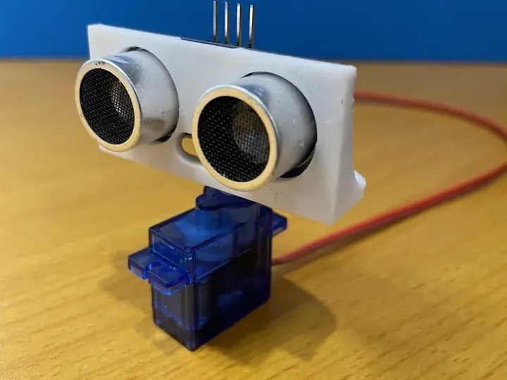Ultrasonic Sensor Mount for 9g micro-servo