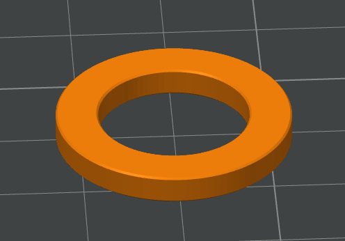 Miniatura 2 do modelo 3D Washer / Spacer - Parametric, Optional Chamfer