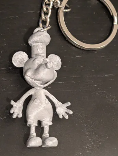 Classic Steamboat Willie Mouse Figure
