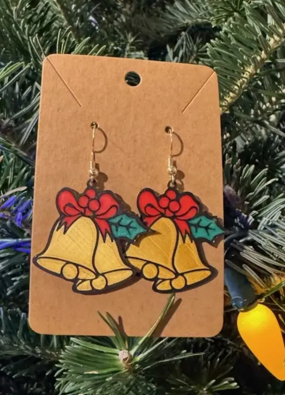 Christmas Bell Earrings view 2