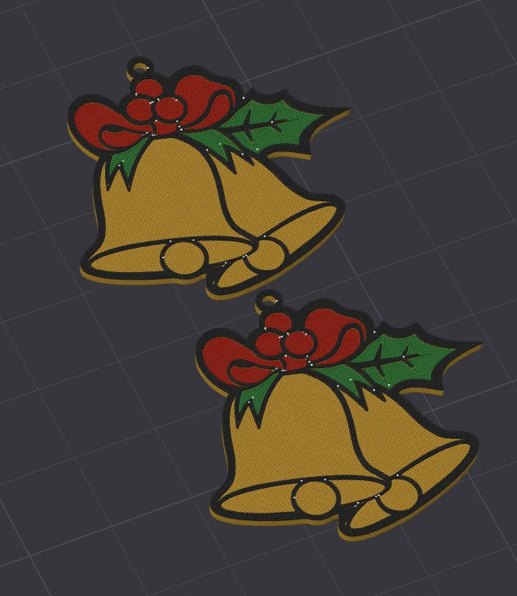 Christmas Bell Earrings view 3