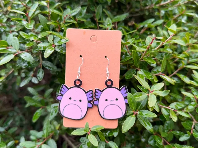 Squishmellow Axolotl Earring
