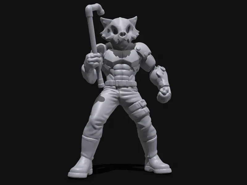 Mad Max Cubone Red Panda Skull Warrior