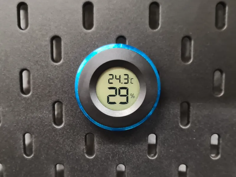 IKEA skadis hygrometer mount