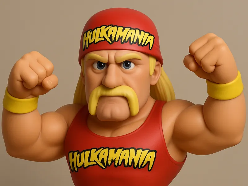 Hulkamania Cartoon Style – 3D Printable Figure