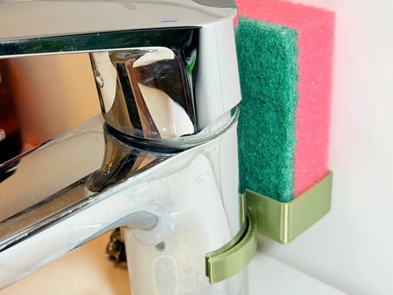 Sponge holder for Finnish taps (Maybe EU too)