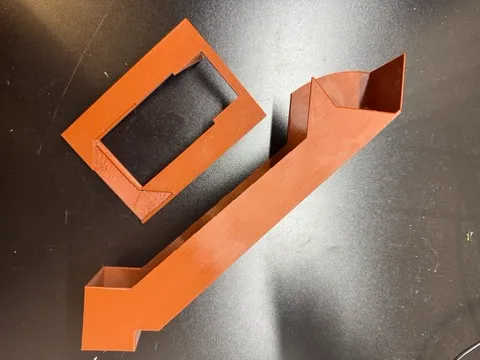 Table edge poop chute for P1P/P1S/X1C