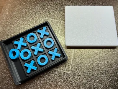 Mini Tic-Tac-Toe with a storage box
