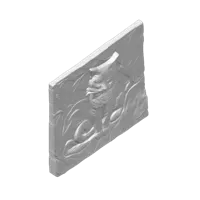 Bas-relief — chat assis — photo 2