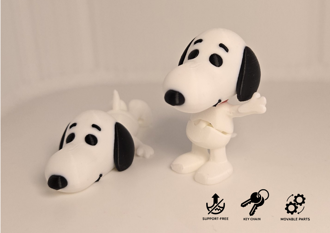 Miniatura 1 do modelo 3D Articulated Snoopy