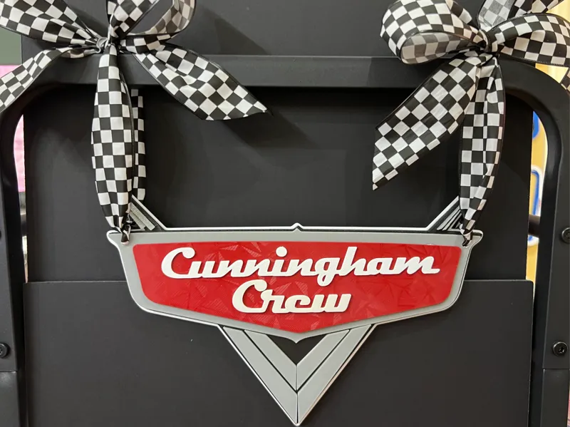 Cars Inspired Stroller (or any type) Sign NO AMS