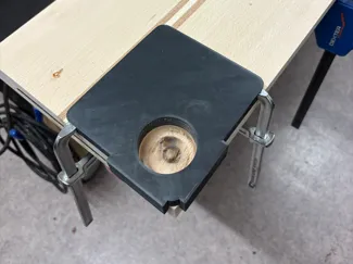 Juice groove jig for cutting board