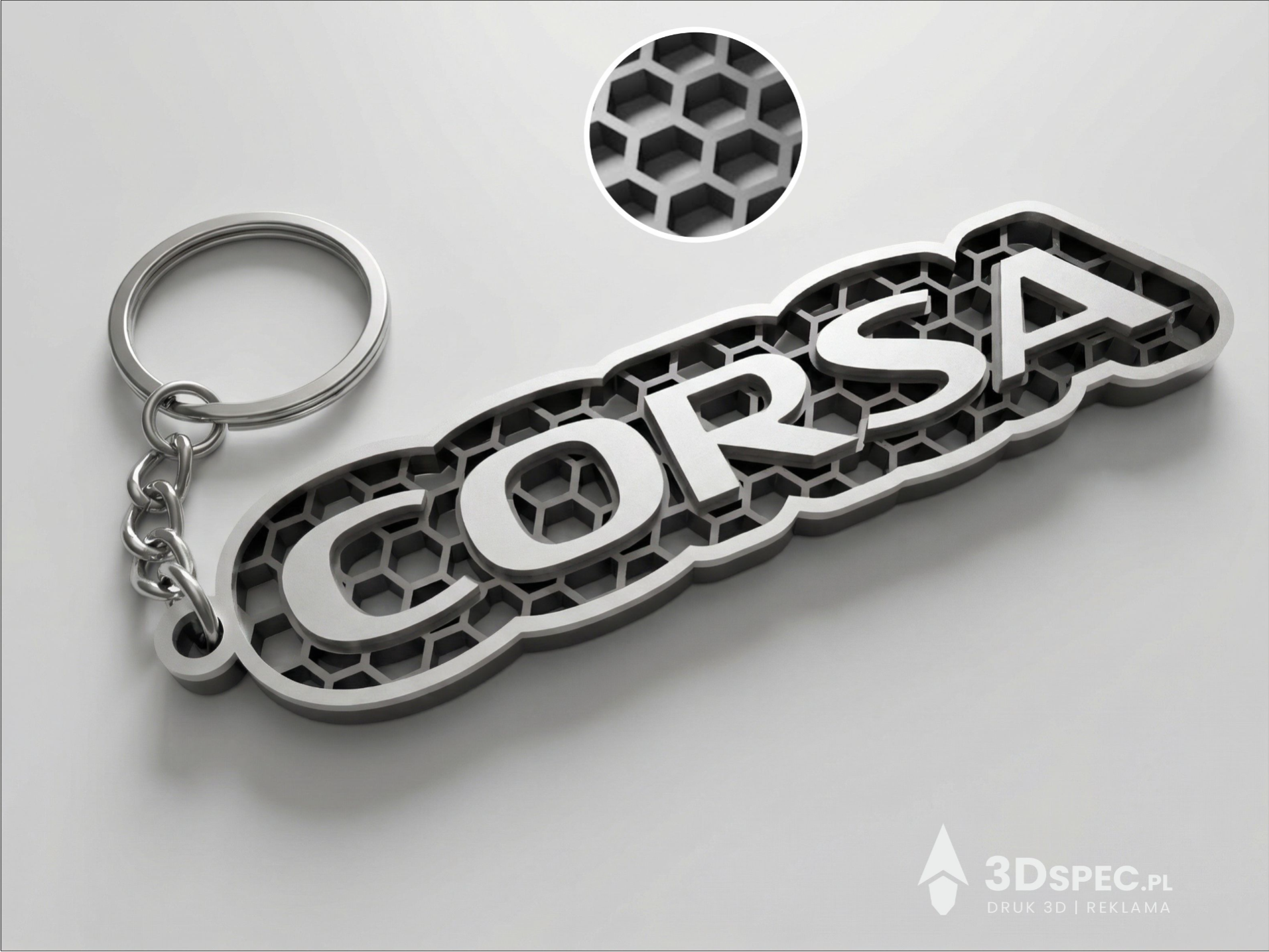 Corsa logo keychain