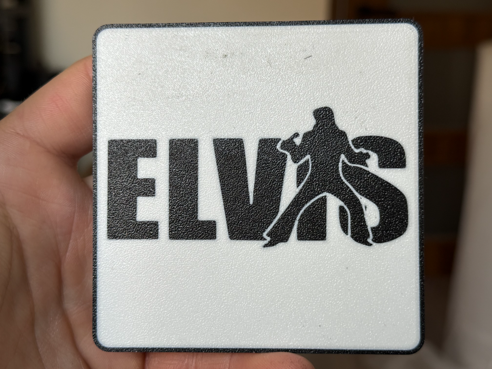 Elvis Presley Sign coaster