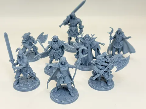 Figura decorativa: HeroQuest Heroes 2021 Set D&D 25mm Base — referencia de MakerWorld