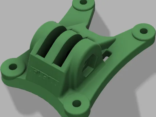 Mega 5 GoPro Mount - Fixed front screw holes