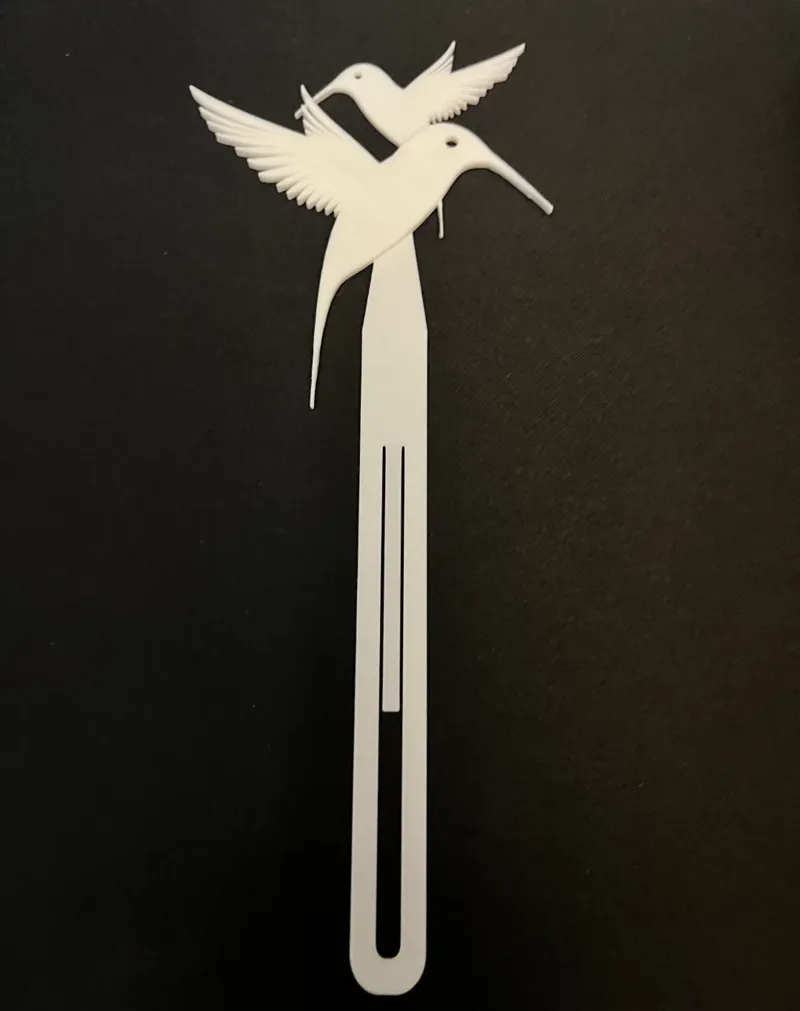 Hummingbird bookmark